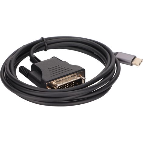190 cm langes, transparentes und stabiles USB-C 3.1-auf-DVI-Kabel, USB-C-auf-DVI-Adapter für MacBook, Fernseher und Smartphone (1/5)