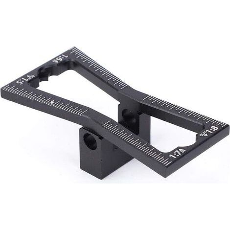 Gabarit Queue D Aronde - Aluminium 20 mm Épaisseur - Pour Assemblage Bois Plaques Et Réparation Fissures - 1 Pièce (1/5)