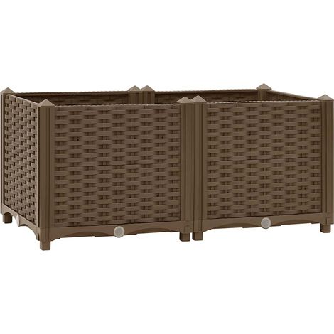 vidaXL Lit surélevé 80x40x38 cm Polypropylène (1/5)