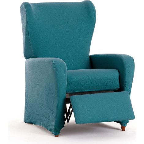 Housse de Fauteuil de Relaxation bi-élastique 4 pièces réglable, Protection complète Contre l'usure - Housse de Fauteuil Couleur Vert émeraude Respirante et Facile à Installer (1/5)