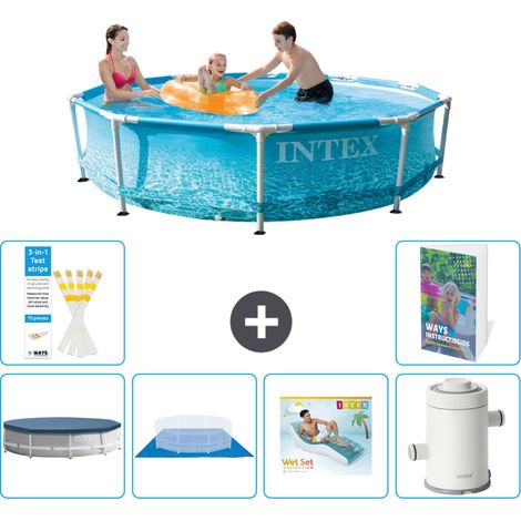 Frame Pool Rund - 305x76 cm - 7-teilig S148