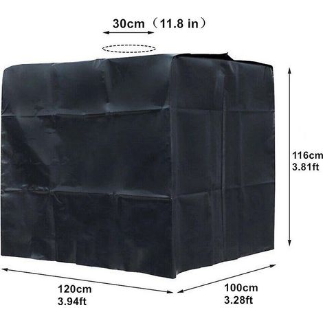 Bâche de protection thermique pour conteneur IBC 1000 l et réservoir d'eau (1/5)