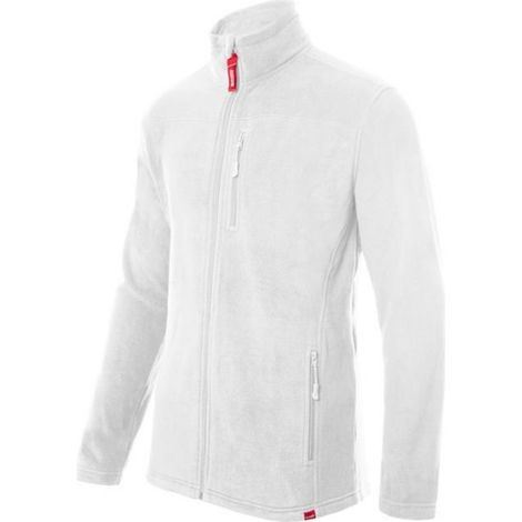 Chaqueta polar industrial de cuello alto VELILLA Serie 201502 M Blanco