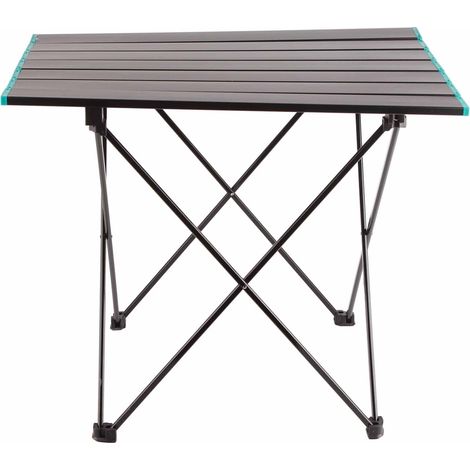 Table pliante camping extérieur aluminium ultra légère portable table roulade œuf bord bleu M 40.5x56x46.5cm (1/5)