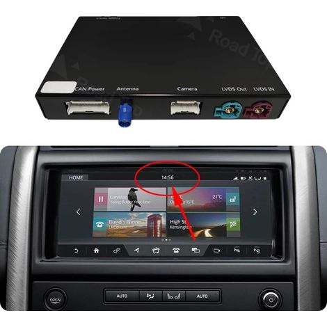 CarPlay sans fil, Android Auto, Miroir d'écran, Compatible avec Land Rover Jaguar Range Rover Evoque Discovery 2012-2018, Harman 10,25 pouces (1/2)