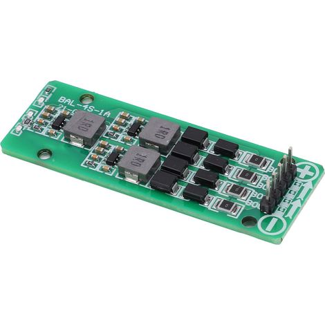 Carte d'équilibrage de batterie active, 4 brins, ternaire/fer-lithium, universelle, connecteur à broches à une rangée de 2,54 mm (1/5)