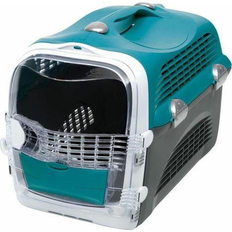 Cat-it Cabrio Gabbia da Trasporto Turchese per Gatto