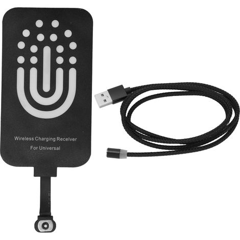 Chargeur sans fil universel Type C ultra-fin avec câble magnétique pour Huawei 5W - Patch récepteur de charge rapide (1/5)