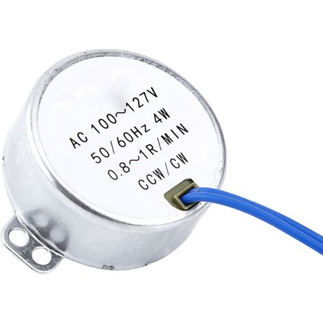 1 Synchronmotor 100-127 V AC 4 W 50/60 Hz mit CCW/CW-Getriebe (1/5)