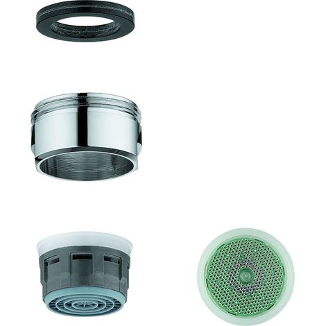 Grohe Mousseur, SpeedClean, Außengewinde M24x1, 481592430, 5,7l/min bei 3 bar, Mattschwarz, 481592430 (1/2)