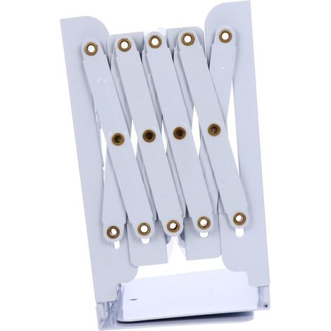 Étagère à Livres Pliable Extensible en Fer Blanc, Rangement Magazines (1/5)