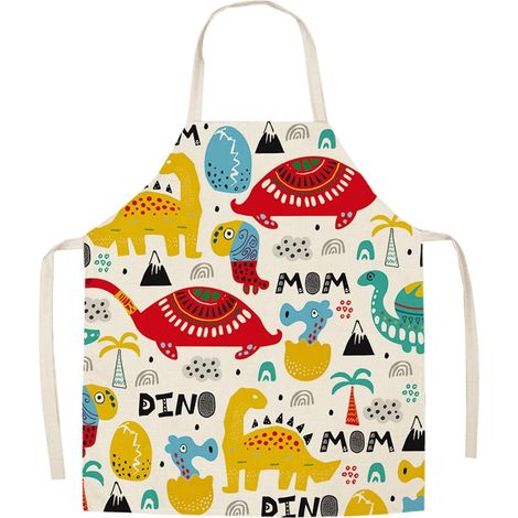 Tablier pour les enfants à peindre avec des poches, tablier de cuisine de dinosaure, tablier de peinture, tablier de cuisine (1/5)