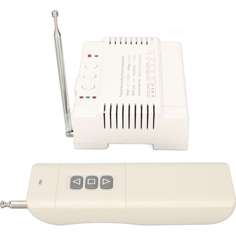 Interrupteur de commande à distance pour moteur 220 V/380 V 30 A, haute puissance, marche avant/arrière, montée/descente/arrêt, émetteur/récepteur sans fil, interrupteur de fin de course (1/4)