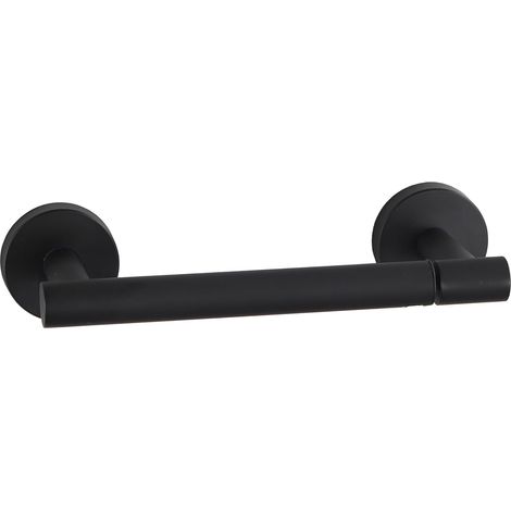 Toilettenpapierhalter, Toilettenpapierhalter aus Edelstahl 304, Wandmontage, Schwarz (1/5)