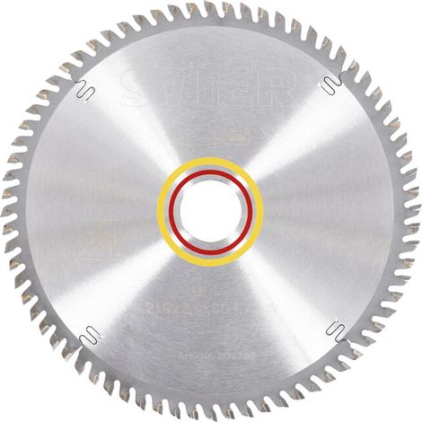 Stier – Lame de scie circulaire 210 mm – 72 dents pour bois dur – Alésage 30 mm – Coupe nette sans éclat – Pour panneaux d'aggloméré et plaques de plâtre