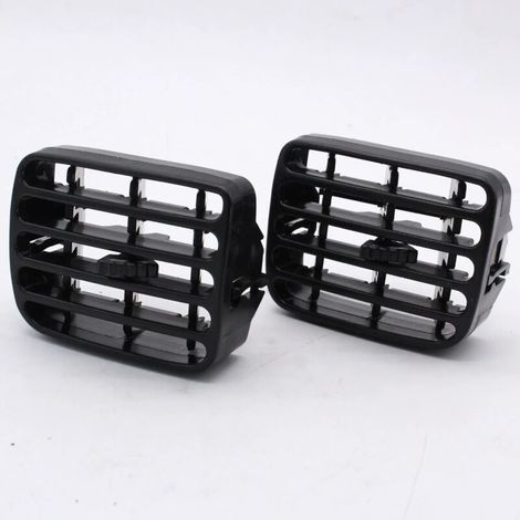 Lntyq Grille de Ventilation Compatible avec Renault Clio 2 Thalia , Tableau de Bord ,Aérateurs Climatisation , Gauche et Droite , 7702258280 7702258279 , Noir