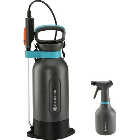 GARDENA 11134-30 Pulvérisateur à pression 5 L Comfort + pulvérisateur à pompe 0,75 L - Action (1/5)