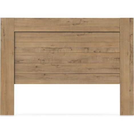 Pegane – Tête de lit chêne doré 164x106 cm – Panneaux de particules et mélamine haute densité – Fabrication espagnole certifiée PEFC (1/3)