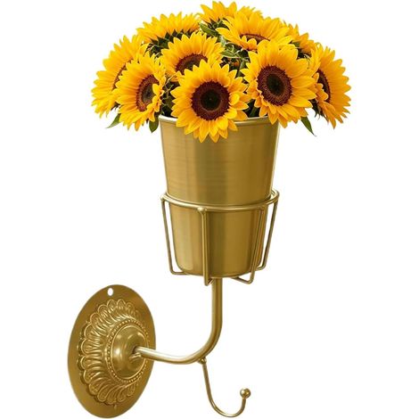 Vases Muraux pour Fleurs Petit Organisateur avec Crochet Vases Contenants Muraux Multifonctions Pour Maison, Entrée, Salon, Chambre, Cuisine, Salle De Bain, Balcon, Bureau, (1/5)