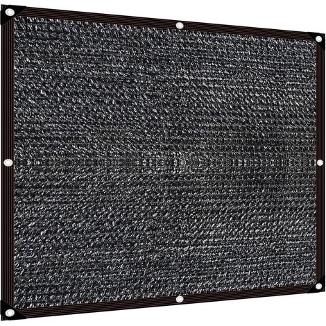 Voile d'ombrage 2x2m filet occultant serre oeillets UV jardin poulailler carport (1/5)