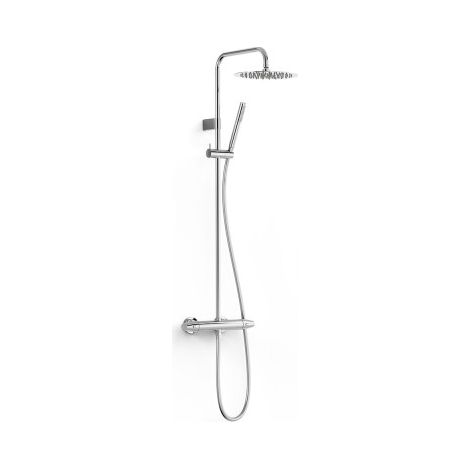 Colonne de douche thermostatique 2 voies Chrome - TRES 19039312