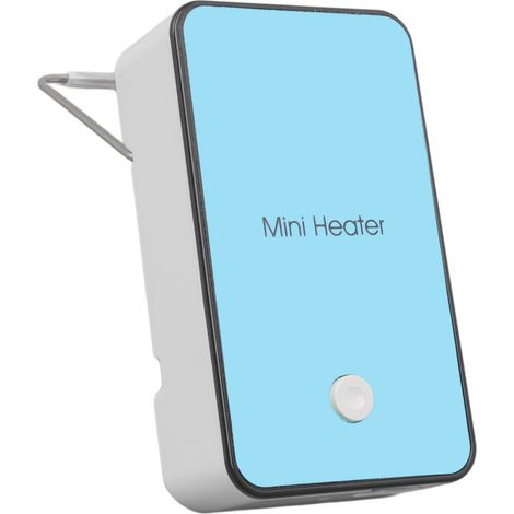 Mini-chauffage d'appoint à chauffage rapide et silencieux, bleu, portable, avec support rotatif, pour bureau, chambre, école, prise européenne 220 V.