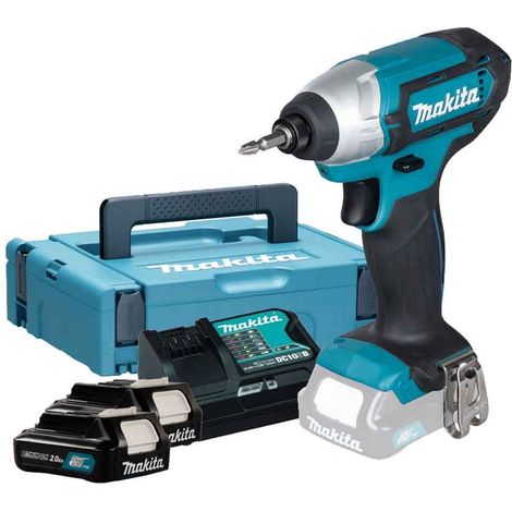Avvitatore ad impulsi 1/4" Makita a batteria 12V 110nm con batterie TD110DSAJ (1/4)