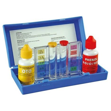 Quimicamp Kit Analisis OTO y PH - Analisis para Cualquier Tipo de Agua en Piscinas, Spas, etc.