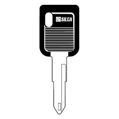 5 x SILCA NE73DP CHIAVE AUTO TESTA PLASTICA ACCIAIO
