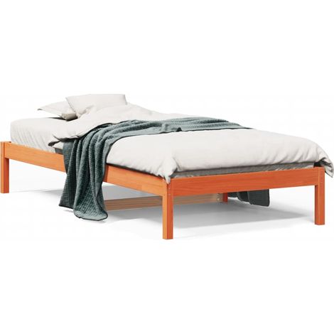 Maison Exclusive - Tagesbett ohne Matratze Wachsbraun 90x200 cm M