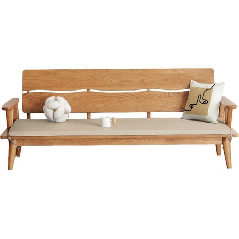 Coussin de Banc de Jardin Coussin pour mobilier de extérieur résistant aux intempéries Coussin de Assise Housse Amovible et Lavable 5 cm de épaisseur (Kaki, 120 50 5 cm) (1/5)