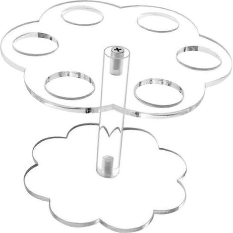 Support en acrylique pour cornets de glace, cornets de charcuterie et cornets gaufrés-6 Hole (1/5)