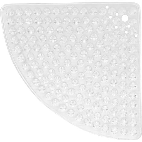 tappeto doccia semicircolare 60x60 cm - trasparente (1/2)