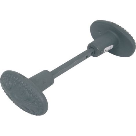 Bouton double C6 orné en fonte peint appret gris JARDINIER MASSARD J502182