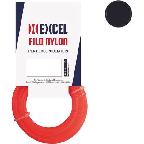 FILO PER DECESPUGLIATORE IN NYLON TONDO ARANCIO - ø mm.3,3 in matassa mt.100