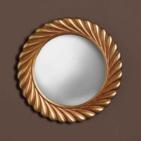 Miroir convexe doré Volupté 21x2x21cm