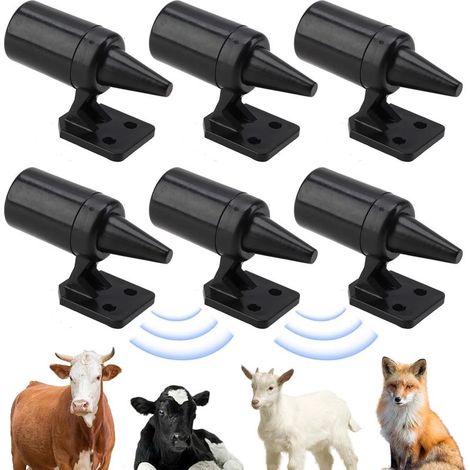6er-Pack Ultraschall-Wildabwehrpfeife, Auto-Wildabwehrpfeife, Wildschweinabwehr, Effektiver Ultraschall zur Abwehr von Tieren am Straßenrand (1/5)