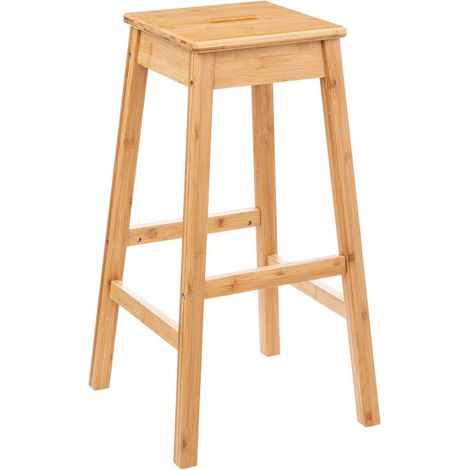 Tabouret de Bar 75cm Bambou (1/5)