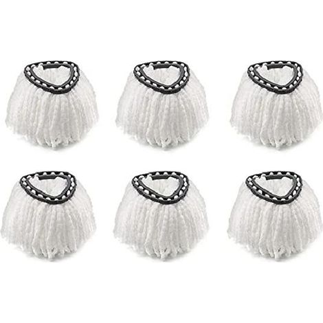 Lot de 6 têtes de brosse de rechange, compatibles avec la recharge de tête de brosse turbo 2-en-1 Vileda EasyWring (1/5)