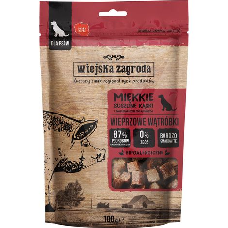Wiejska Zagroda Premio para perros Cerdo adulto 100 g