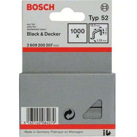 Bosch Flachdrahtklammer Typ 52, 12,3 x 1,25 x 12 mm -2609200207 (1/3)