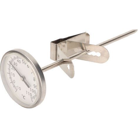 Ofenthermometer mit Sonde, großes Edelstahl-Lebensmittelthermometer mit abnehmbarem Clip und großem Zifferblatt (1/4)