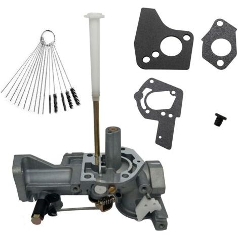 Carburateur 498298 compatible pour Briggs & Stratton 692784 495951 492611 490533 495426 130202 112202 112232 134202 137202 133212 135202 5HP Carb avec joint et brosses de nettoyage (1/4)