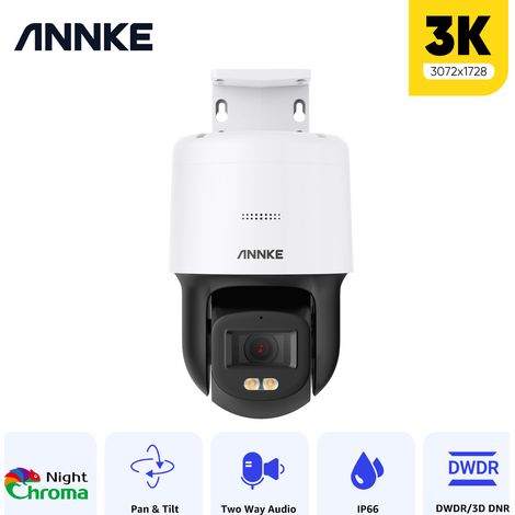 ANNKE 3K Security Camera Full Color Night Vision Built-in microphone 2-Way Audio H.265+ IP Camera (1/5)