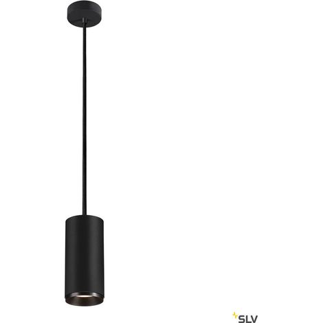 Suspension LED NUMINOS® L intérieur noir/noir LED 28W 36° UGR 19 - SLV - 1004643 (1/4)