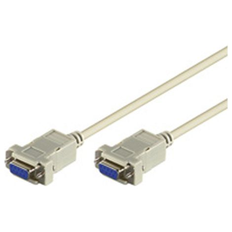 Wentronic - Cable conector (conector D-Sub hembra de 9 pines a conector D-Sub hembra de 9 pines, 2 m)