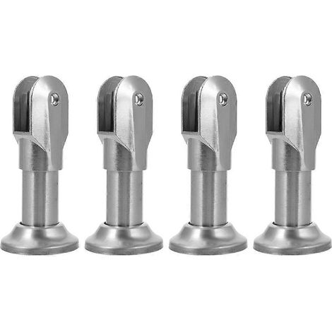pièces de fixation pour cloisons de toilettes publiques, en acier inoxydable-14.50X6.00X1.80CM-Silver (1/3)