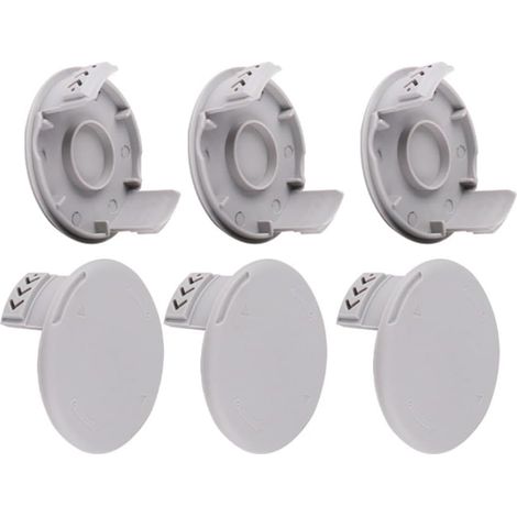 Trimmer-Schneidspulen, 6 Ersatzspulenabdeckungen, kompatibel mit den Akku-Trimmern Ryobi One+ AC14RL3A und Ryobi AC14HCA One+ (1/5)
