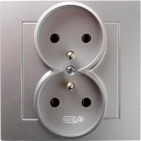 Presa elettrica Ospel gp-2gz/18 16A 250V incasso
