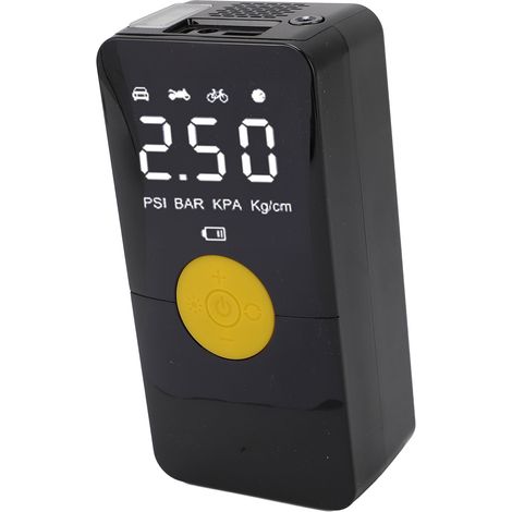 Compresseur d'air sans fil 120W 150PSI 4000mAh pompe à gonfler pneu portable avec manomètre pour voiture moto matelas gonflable (1/5)